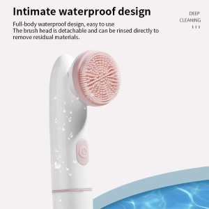 Perie electrica cu vibratii si 2 capete interschimbabile pentru curatarea si exfolierea fetei, Waterproof KATHODE - Img 4