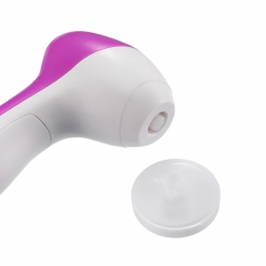Perie Electrica Ingrijire Piele, Beauty Care Massager, pentru Fata si Corp, 5x Capete de Schimb, 2x Trepte de Viteza, Fara Fir, Culoare Roz - Img 5