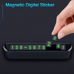 Placuta numar de telefon magnetic pentru parcare temporara - Img 4