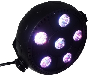 Proiector joc de lumini PAR 6 LED RGB Disco / Club / Exterior / Arhitecturale - Img 2