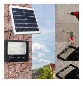 Proiector stradal 100W cu panou solar si telecomanda, Solar Light - Img 3