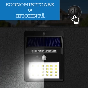 Set 2 Lampi De Perete cu Senzor, 30 LED-uri, IP65, Baterie 1200mAh 3.7V, Material ABS, Negru - Img 5