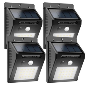 Set 4 buc, Lampa solara cu Senzor