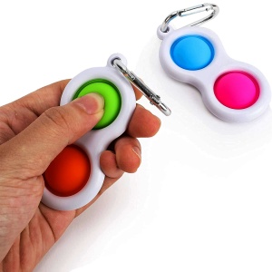 Set 4 Jucarii Senzoriale Zenuk® - Simple Dimple, Fidget Toys, Antistres, Tip Breloc, Multicolor - Img 5