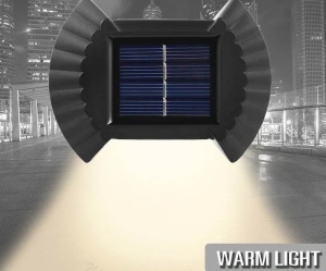 Set 4 Lampi solare cu lumina bidirectionala 6 led / lampa - Img 7