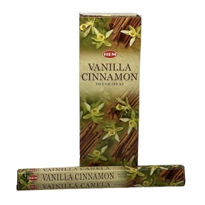 Set betisoare parfumate HEM, VANILLA CINNAMON, 6 cutii x 20 betisoare