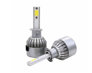 Set de 2 becuri H4 MTOOLS, 6000 k, 36w, lumina alba tip led, cu 2 faze