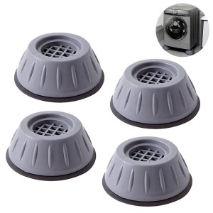 Set de 4 picioruse, anti-zgomot si antiderapante, suporti amortizare vibratii masina de spalat, amortizoare uscator de rufe, frigider