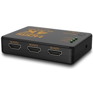 Splitter 4K HDMI, Zola®, 1080p, 3 in 1 switch cu telecomanda, negru - Img 8