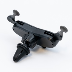 Suport auto pentru telefon, brate flexibile cauciuc, pentru telefoane de 65 - 80 mm, Negru/Roz - Img 2