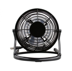 Ventilator pentru birou, alimentare cu USB, diametru 13 cm, plastic, Negru - Img 2