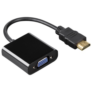 Adaptor, convertor semnal HDMI (digital) la VGA (analog) HDMI A tata la VGA mama - fara sunet