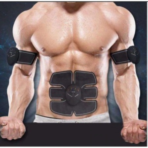 Aparat Electrostimulare EMS Pro, 3 Piese Tiessa®, Smart Fitness, Abdomen, Maini, Picioare, Electrostimulare, Tonifiere, 6 Programe, 10 Trepte Intensitate, Negru - Img 2