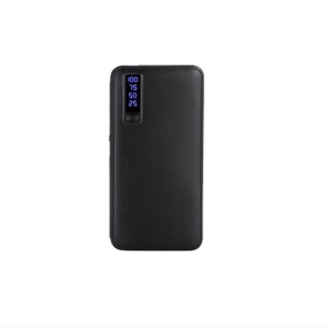 Baterie externa GREATON® 20.000 mAh cu trei porturi usb, model piele, negru, K KATHODE - Img 4