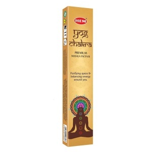 Betisoare parfumate HEM Premium Masala, Yog Chakra, 15g