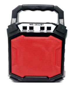 Boxa Activa Portabila Bluetooth, SIKS®, MS-1612BT, USB, TF/SD Card, Aux In, Lumini, Rosie - Img 3