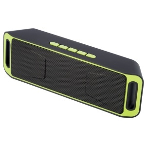 Boxa Portabila Wireless Soundvox™ 208, Bluetooth 4.0, Subwoofer Stereo, TF, USB, FM Radio Incorporat, Negru-Verde - Img 2