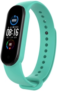 Bratara Fitness inteligenta sport Fitpro Band M5 Frecventa cardiaca presiune arteriala monitorizare oxigen ecran color,Somn,Mint