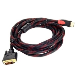 Cablu Nelbo, HDMI - DVI de 5 metri, tip tata-tata ecranat KATHODE