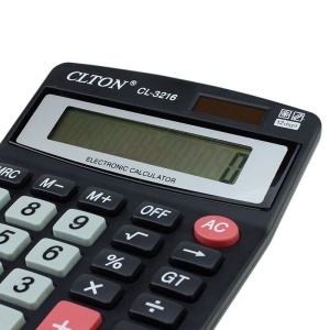 Calculator de birou, 12 digits, oprire automata, tasta memorie CL-3216