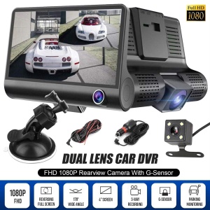 Camera auto tripla fata, spate, interior, design tip monitor, 4 inch, Full HD - Img 6