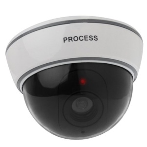 Camera supraveghere falsa de tip dome, Led Rosu