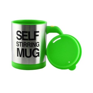 Cana cu amestecare, Self Stirring Mug, 350ml, Verde