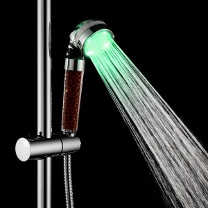 Cap de dus cu granule anticalcar, leduri RGB pentru detectarea temperaturii, senzor de temperatura, economisire apa K KATHODE - Img 4