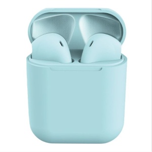 Casti Bluetooth V5.0, Bleu, compatibile IOS & Android, RLN Electronics™, Docking Station, stereo, Wireless, 3D sound, Touch Control, fast charging