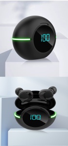 Casti bluetooth wireless 5.3, rezistente la apa, indicator baterie, asistent vocal, cutie reincarcare Y80 K KATHODE - Img 2