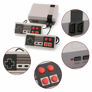Consola de jocuri retro Timeless Tools, 620 jocuri, 2 controller, Conexiune RCA, Procesor 5200 M, HDD 1 GB, RAM 6 MB, 13 x 10 x 7.5 cm, Gri - Img 5