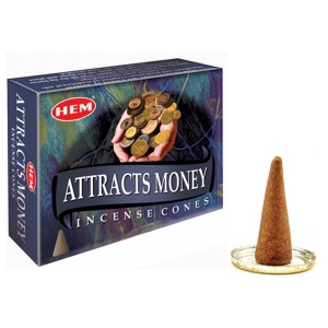 Conuri Parfumate HEM, Attracts Money, 10 buc - Img 2