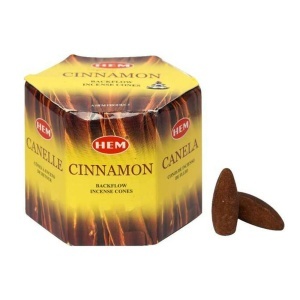 Conuri parfumate, HEM, Cinnamon, 40 conuri