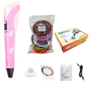 Creion 3D cu 50m filament inclus, Roz