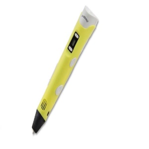 Creion cu imprimare 3D, afisaj led, alb/galben