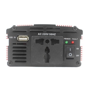 Invertor Auto Lairun 24V - 220V, Putere de varf 1000W, 10Amps, Port USB 5V -1A, Design Compact, Output Voltaj 220 V, Portocaliu - Img 3