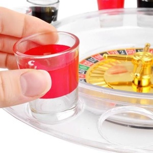 Joc ruleta cu 16 pahare de shoturi, diametrul ruleta 29 cm - Img 2