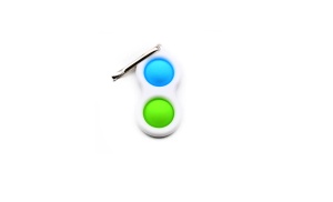 Jucarie antistres breloc POP IT albastru - verde K KATHODE