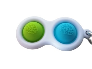 Jucarie antistres, Pop it, breloc, 8 cm, multicolor - Img 4