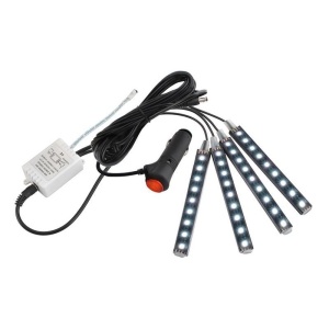 Kit 4 Benzi Iluminare Ambientala, LED Interior Masina, Multicolor Cu Telecomanda - Img 2