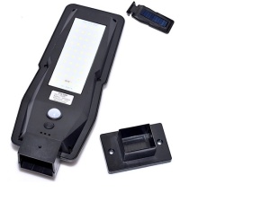 Lampa de perete cu incarcare solara, 40 x led, 20W, IP65, senzor de miscare si lumina, KATHODE - Img 3