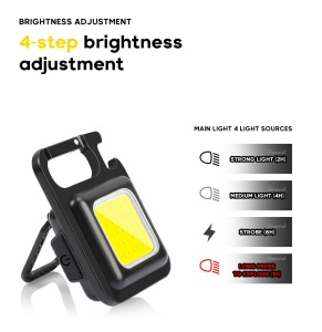 Lanterna de buzunar portabila, multifunctionala, cu agatatoare, magnet, suport ajustabil, desfacator sticle, 4 moduri de iluminare, K KATHODE - Img 12