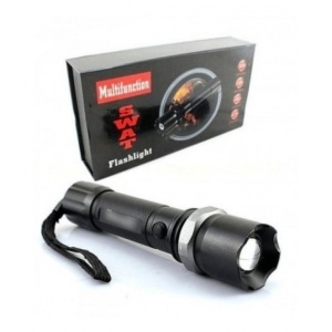 Lanterna Tiessa, tip Swat, mod SOS, actiune 250m, incarcare la priza si bricheta, zoom cu lupa
