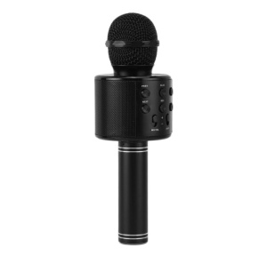 Microfon Karaoke Cu Bluetooth Si Boxa Incorporata , Compatibil cu Orice Smartphone , Acumulator Integrat , Negru, viMAG ®