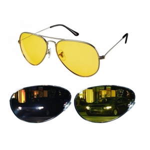 Ochelari pentru condus Night Vision, lentile galbene, rame gri-negru - Img 2
