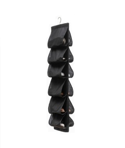 Organizator tip umeras pentru incaltaminte,6 perechi, plasa, 116x33 cm, negru K KATHODE