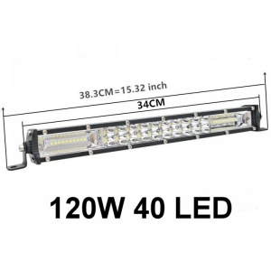 Proiector Led auto - Led bar offroad 120W, 34cm, KATHODE - Img 2