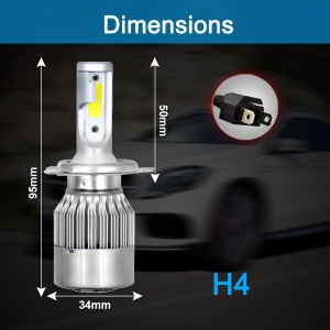 Set 2 Leduri H4 pentru far auto, putere 36W, 6500K, luminozitate 3800 Lumeni - Img 7
