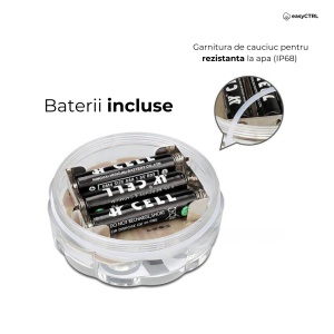 Set 2 x Lampa LED rezistenta la apa, RGB, pentru, cada, acvariu, pahar, jacuzzi, piscina, cu telecomanda, 7 x 2.7 cm - Img 3