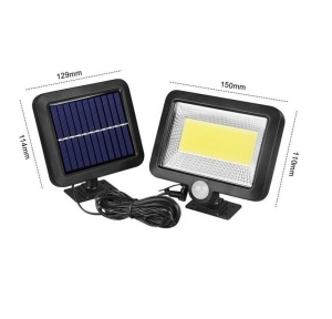 Set 3 x lampa cu incarcare solara, 100 x LED COB - 1, senzori de amurg, miscare si lumina, telecomanda, 1200mAh K KATHODE - Img 3